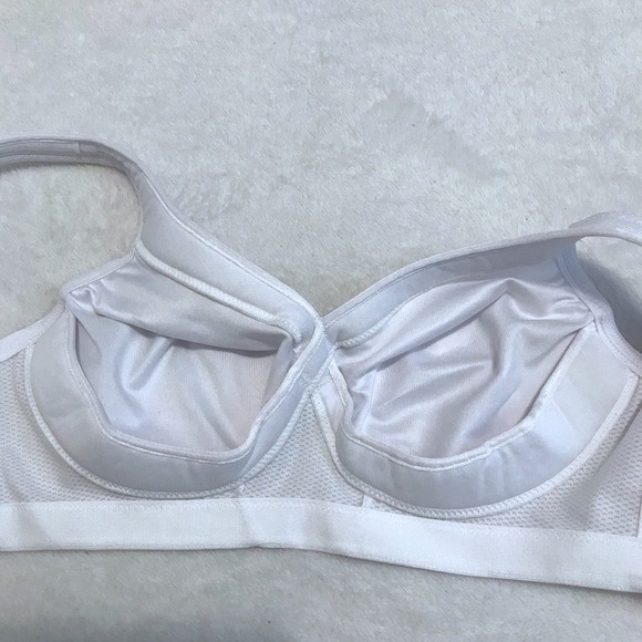 Glamorise NWOT White Unlined Bra Women 38B - Picture 7 of 9